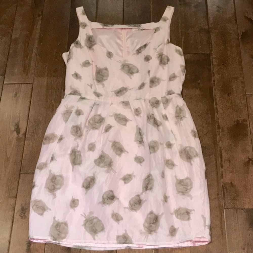 BB Dakota Silk Linen Dress- Pink- Size 6